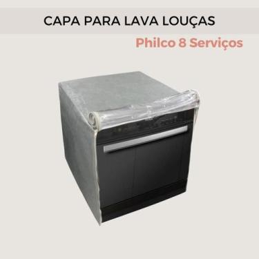 Imagem de Capa para lava louças philco 8 serviços transparente flex - Clean Capa