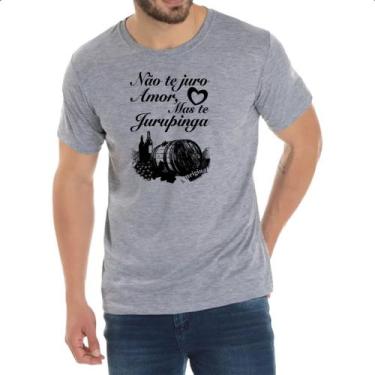 Imagem de Camiseta Cinza Nao te juro amor jurupinga barril - Alearts, GG