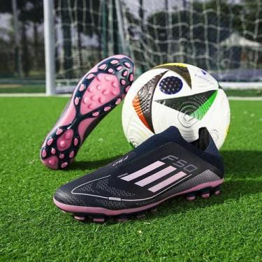 Imagem de Sapatos De Futebol Sem Costura Para Adolescentes E Adultos, Sola De Al