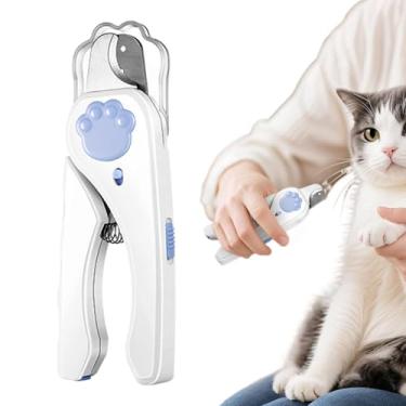 Imagem de Tesoura De Unhas Para Animais De Estimação | Luz LED Com Recuo Automático Tesoura De Unhas Para Animais,Tesoura De Grooming Multipropósito Para Filhotes Gatinhos E Animais Pequenos Médios Grandes