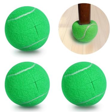 Imagem de Bolas de tênis para andadores pré-cortadas, resistentes, revestimentos deslizantes de feltro de longa duração, pernas para caminhantes, bolas deslizantes pré-cortadas universais, acessórios presentes