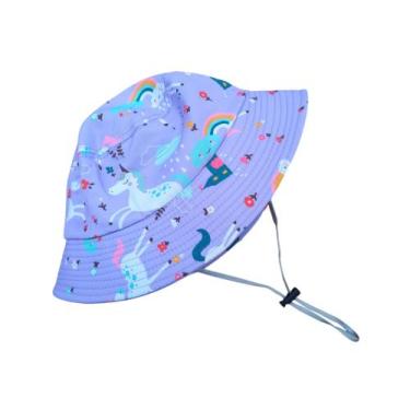 Imagem de Chapéu Bucket Hat Estampado Praia Infantil Menina Cordinha - JFL.Acess