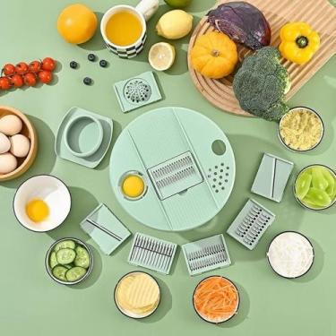 Imagem de Centrífuga De Salada Secador Verduras Manual 5 Litros - YEPP, Verde Mo