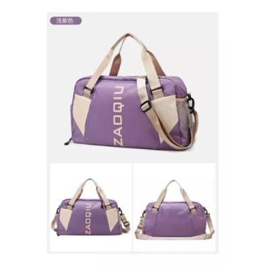 Imagem de Bolsa Mala Mochila Feminina Academia Bagagem Viagem - SS Bolsas, Lilás
