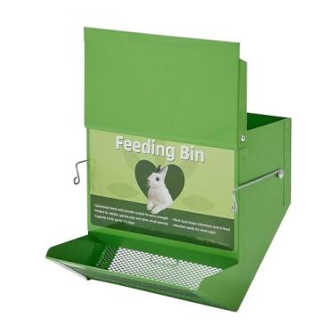 Imagem de Ｂｅｓｇａ Alimentador de pequenos animais com tampa, dispensador de alimentos inferior de peneir