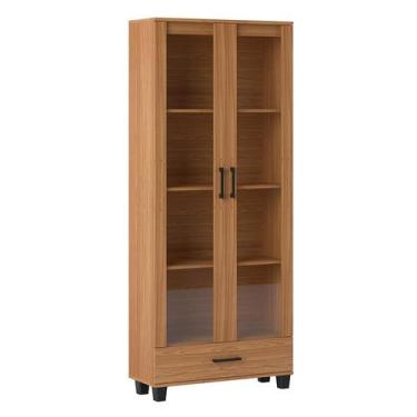 Imagem de Estante Colmeia 2 PT 1 GV Freijó 184x77 cm - Pradel