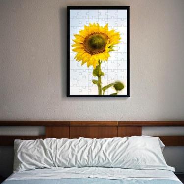 Imagem de Kit 4 Quebra-Cabeças Lindo Girassol Diversão Inclusiva de 60 peças - C