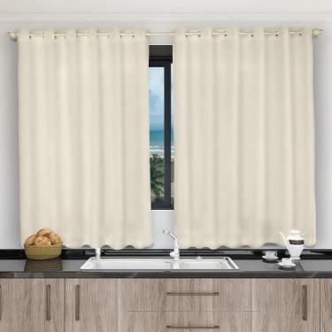 Imagem de Cortina Voil Pérola 2,80X1,40 Forro Microfibra Sala Cozinha - Lm Deton