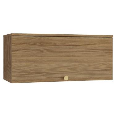 Imagem de Armário Aéreo Botanic 80cm 1 Porta Basculante Mdp Kappesberg Nogueira