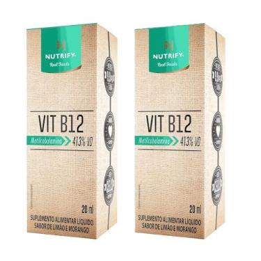 Imagem de Kit com 2 Vitamina B12 Metilcobalamina 413% Nutrify 20ml