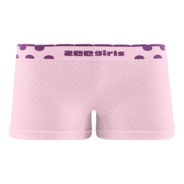 Imagem de Calcinha Boxer Jacquard cós de bolinha Sem Costura Rose Balé  menina