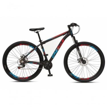 Imagem de Bicicleta Aro 29 Colli Cazelle Turim 21m Aluminio Quadro 17 Preto-adesivo Azul-vermelho
