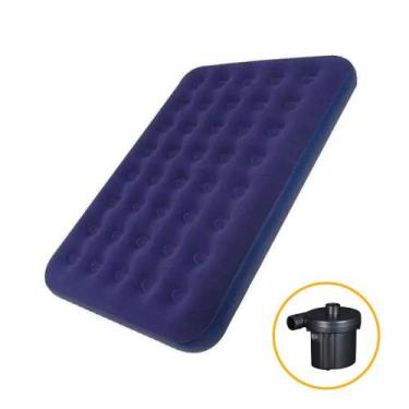 Imagem de Colchão Inflável Casal Jilong + Bomba Elétrica VG Plus, 110V
