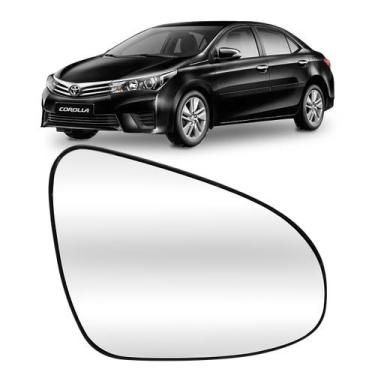 Imagem de Lente De Retrovisor Corolla 2015/2019 Convexo Envelopado - Vetro Car, 