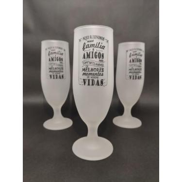 Imagem de Copo de Cerveja Jateado Personalizado 370ml - Metalnox