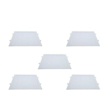 Imagem de Kit 5 Painéis Plafon Led de Embutir Modaza Quadrado 24W, Branco 6500K