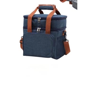Imagem de Bolsa Térmica De Duas Camadas De Grande Capacidade Adequada Para Piquenique Na Praia(Azul)