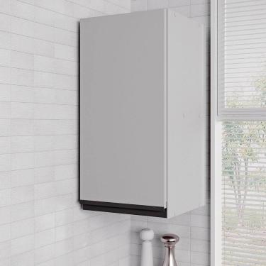 Imagem de Armário Aéreo 1 Porta 30cm Nara Cabecasa Madeiramadeira Cinza Claro