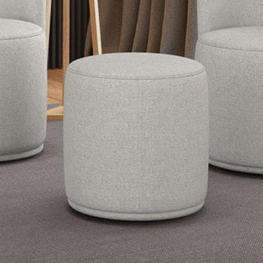 Imagem de Puff Redondo Orgânico para Sala Malu Linho M11 - D`Rossi
