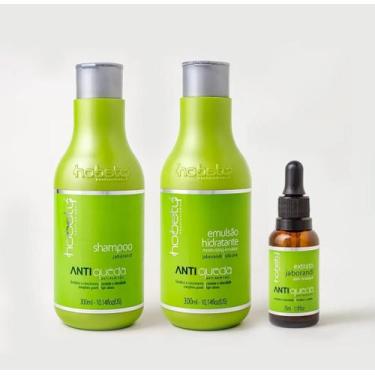 Imagem de Kit Anti-queda Hobety Shampoo e Emulsão2x 300ml +1Loçao 35ml