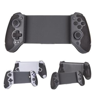 Imagem de TALONGAMES Fita para controle compatível com GameSir G8 Galileo / G8Plus / Legion G7, absorvente de suor, kit de pele texturizada, para controles de pega, botões, gatilhos (versão clássica - preta)