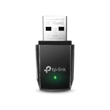 Imagem de Adaptador USB 3.0 Mini TP-Link Archer T3U Wireless AC1300 Dual Band 2.4/5 GHz MU-MIMO, Preto.