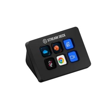Imagem de Stream Deck Elgato Mini, 6 Teclas Personalizáveis de LCD, USB Integrado, Preto - 10GAI9901