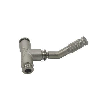 Imagem de Pacote com 5 - Bico de névoa em T de 45 graus de 1/10.2 cm completo - Para nebulização de alta pressão