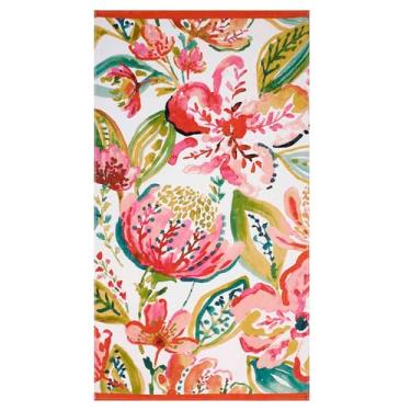 Imagem de Nicole Miller - Toalha de praia, veludo de algodão com costas felpudas, essenciais de praia ideais, 91 cm x 172 cm (Havana)