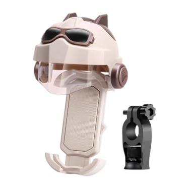 Imagem de NonMiFyR Suporte de celular para motocicleta, suporte de celular para bicicleta, de com braçadeira estável e à prova de choque para smartphones e todos os, Marrom