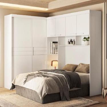 Imagem de Guarda Roupas Modulado Cabeceira De Casal 6 Portas 5 Gavetas - MOVAL