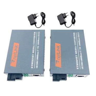 Imagem de Conversor de Mídia Fibra Óptica Gigabit, Par A+B, 10/100/1000 Mbps, RJ45 para SC, Bivolt (GIGA 20KM)