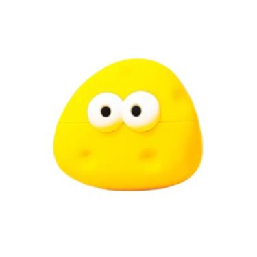 Imagem de Compatível com Samsung Galaxy Buds 3 e capa para Galaxy Buds 3 Pro 2024, capa protetora de silicone macio premium para Galaxy Buds 3, acessórios de fone de ouvido com cordão (queijo)