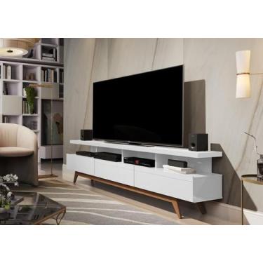 Imagem de Rack Vivare Wood 1.8 GIGA Branco Acetinado