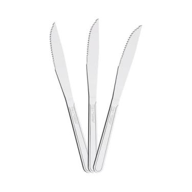Imagem de Kit - 24 Facas Para Churrasco Buzios Em Aço Inox 4 Pol Fibag - Tramont