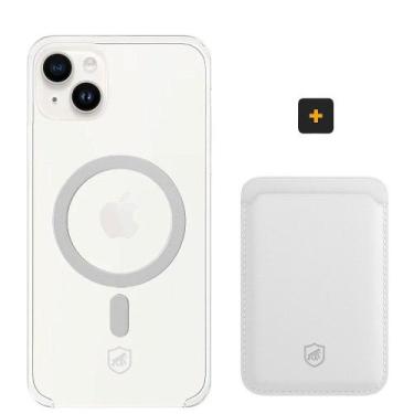 Imagem de Capa case capinha MagSafe + Carteira porta cartão MagSafe  para iPhone