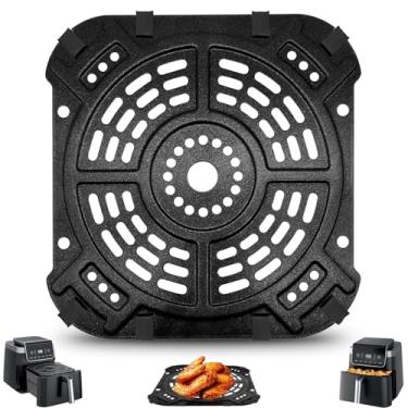 Imagem de GWBSXM Placa de grelha Air Fryer para Ninja AF181 Air Fryer Pro XL 6 em 1 6,5 QT, 21 x 20 cm, acessórios para fritadeira a ar, bandeja para grelha, peças de substituição com amortecedores de borracha