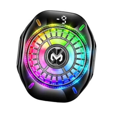 Imagem de AsrMyjcx Cooler de telefone para jogos Enfriador para multifuncionamento celular com modos de refrigeração do suporte 2 ventilador de resfriamento do radiador