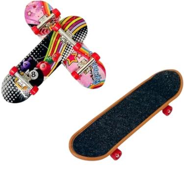 Imagem de Skate De Dedo Brinquedo Com Lixa E Trucks Metal 9 cm x 2,5 cm Com Acessórios Design Sortido Ótimo Para Lembrancinha E Vem Ferramentas Para Troca Rodinhas Premium