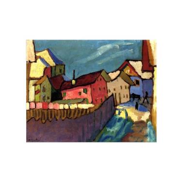 Imagem de Pinturas Famosas Arte Parede-Imagens em Tela-River 2-Pôster e Impressões para Sala de Estar Quarto Casa 60x80cm24x31in Sem Moldura