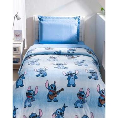 Imagem de Manta Flannel Infantil Disney 1,50 x 2,20 Andreza, Stitch Cool
