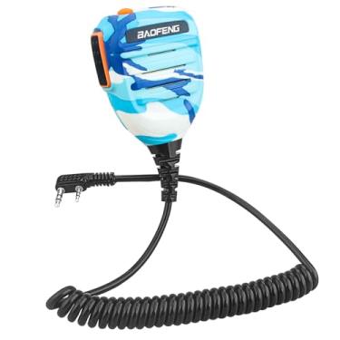 Imagem de BAOFENG Microfone de rádio, microfone de polícia de ombro remoto UV-5R BF-F8HP 5RM UV-21R K5PLUS UV-17R TIDRADIO TD-H3 TD-H8 Quansheng UV-K5 walkie Talkie Microfone de alto-falante portátil