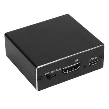 Imagem de Sanpyl Extrator De Áudio HDMI, 4K HDMI para Optical S/PDIF AUX 3.5mm Conversor De Extrator De Som, Suporte 2.0CH 5.1CH Modo PASS, para Home Theater