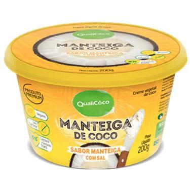 Imagem de Manteiga de Coco sabor manteiga com sal 200g - Qualicoco - Qualicôco