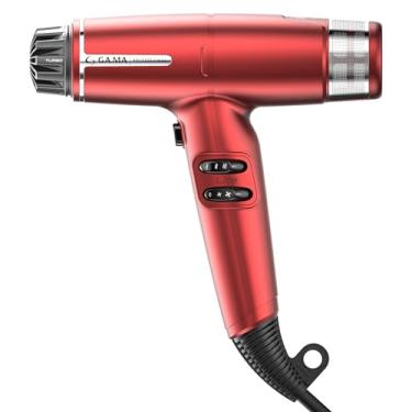 Imagem de GA.MA Secador de cabelo iQ Lite Perfetto com motor inteligente sem escovas de 110.000 RPM, filtro duplo, tecnologia oxi-ativa, vermelho