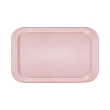 Imagem de Bandeja Plástica 35x22 Pequena Restaurante Fast Food Festa Self Service Café (Rosa)