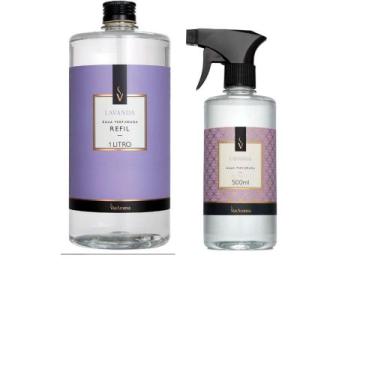 Imagem de Kit Agua Spray 500ml + Refil 1 Litro Peonia Garden Via Aroma Para Casa