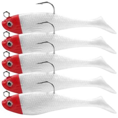 Imagem de Kit 5 iscas artificiais realista p/tucunaré robalo lambari - SWG, Bran