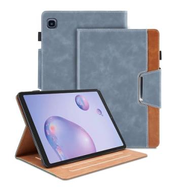 Imagem de Capa para Samsung Galaxy Tab A 8.4 2020 (SM-T307/SM-T307U) - Capa com suporte de visualização em vários ângulos com bolso e fecho magnético, capa protetora de couro PU para Samsung T307, cinza