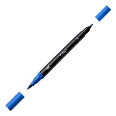 Imagem de Caneta hidrográfica Dual Tip Intensity - Azul - Bic